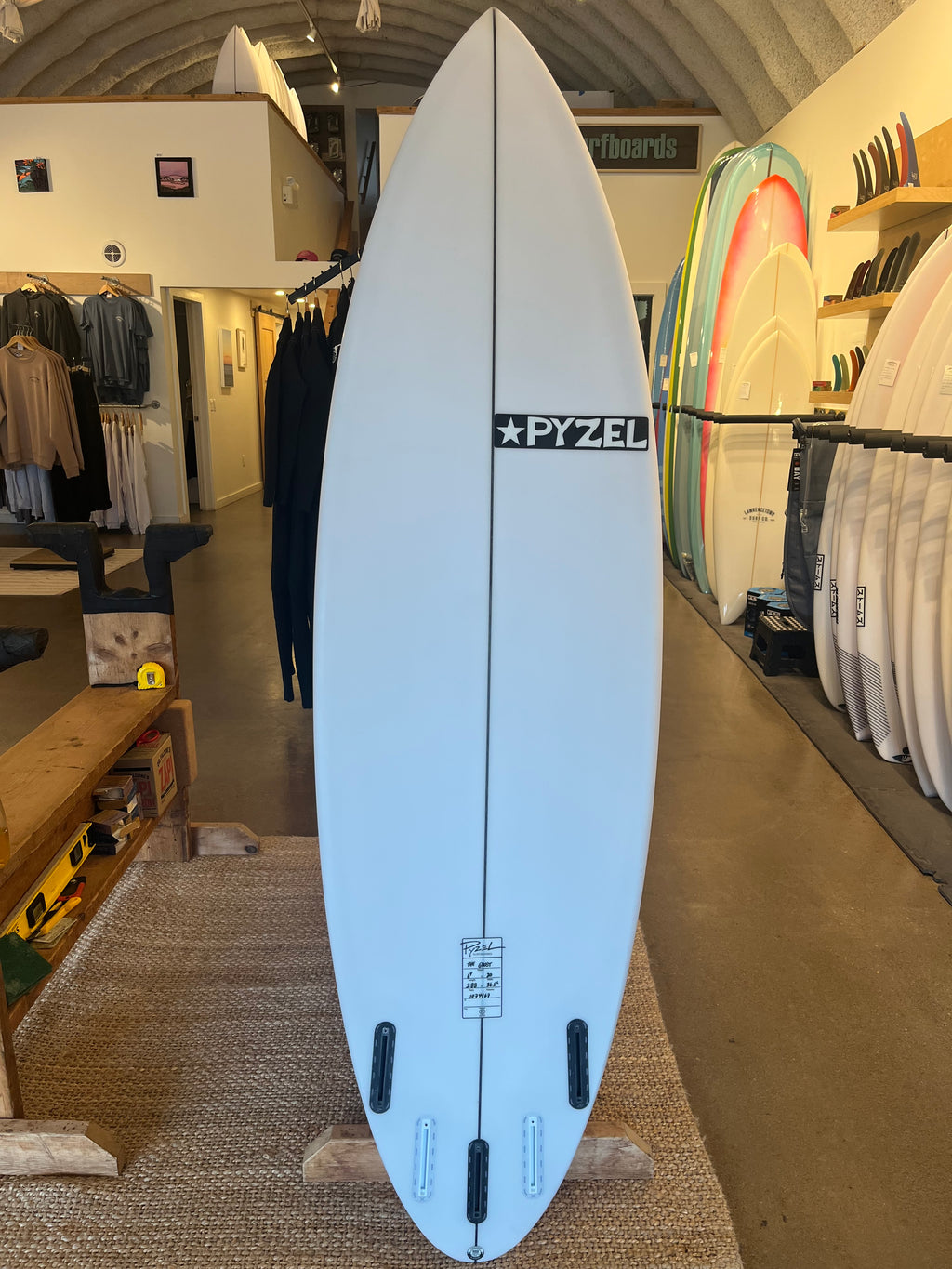 Pyzel Ghost 6'4 - X5 Single Tab Fins (1074967)
