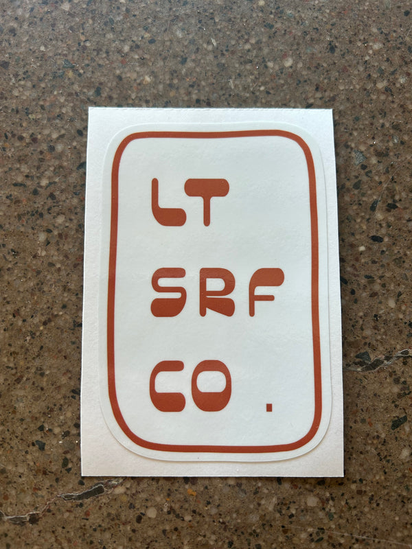 Groovy LT Surf Co logo sticker
