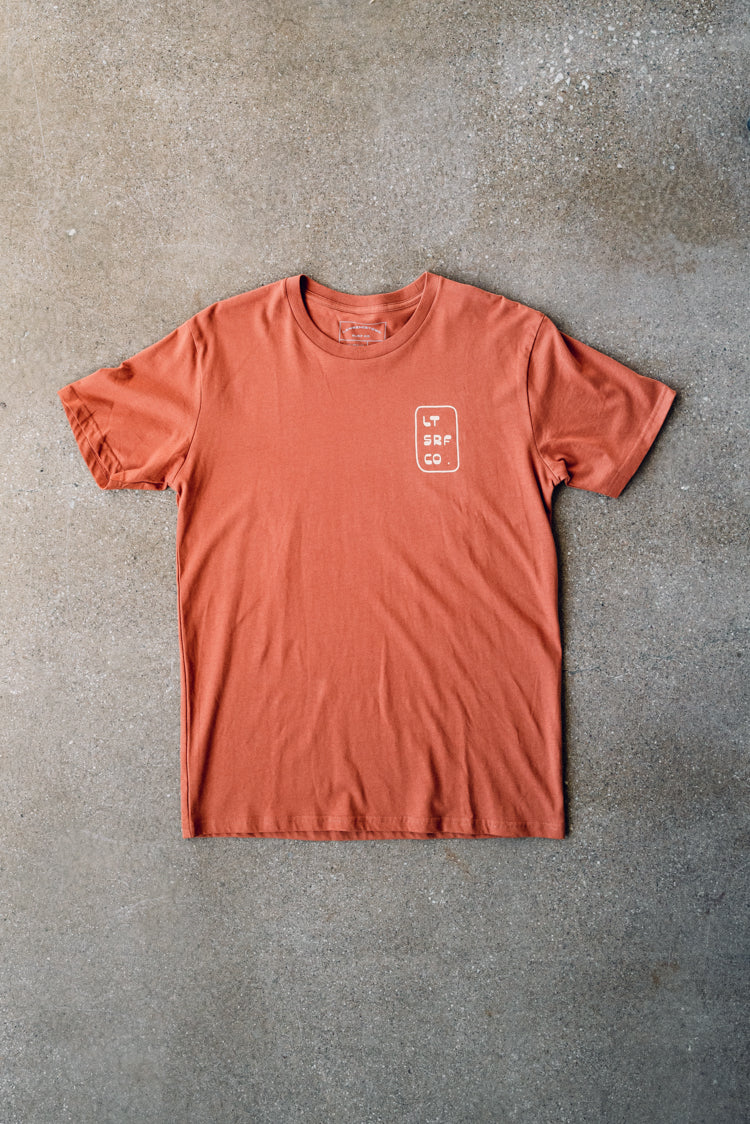 "Groovy" Premium Tee - Copper/Cream