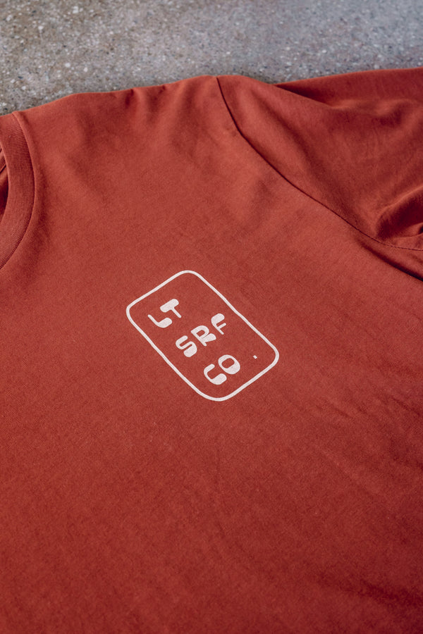 "Groovy" Premium Tee - Copper/Cream
