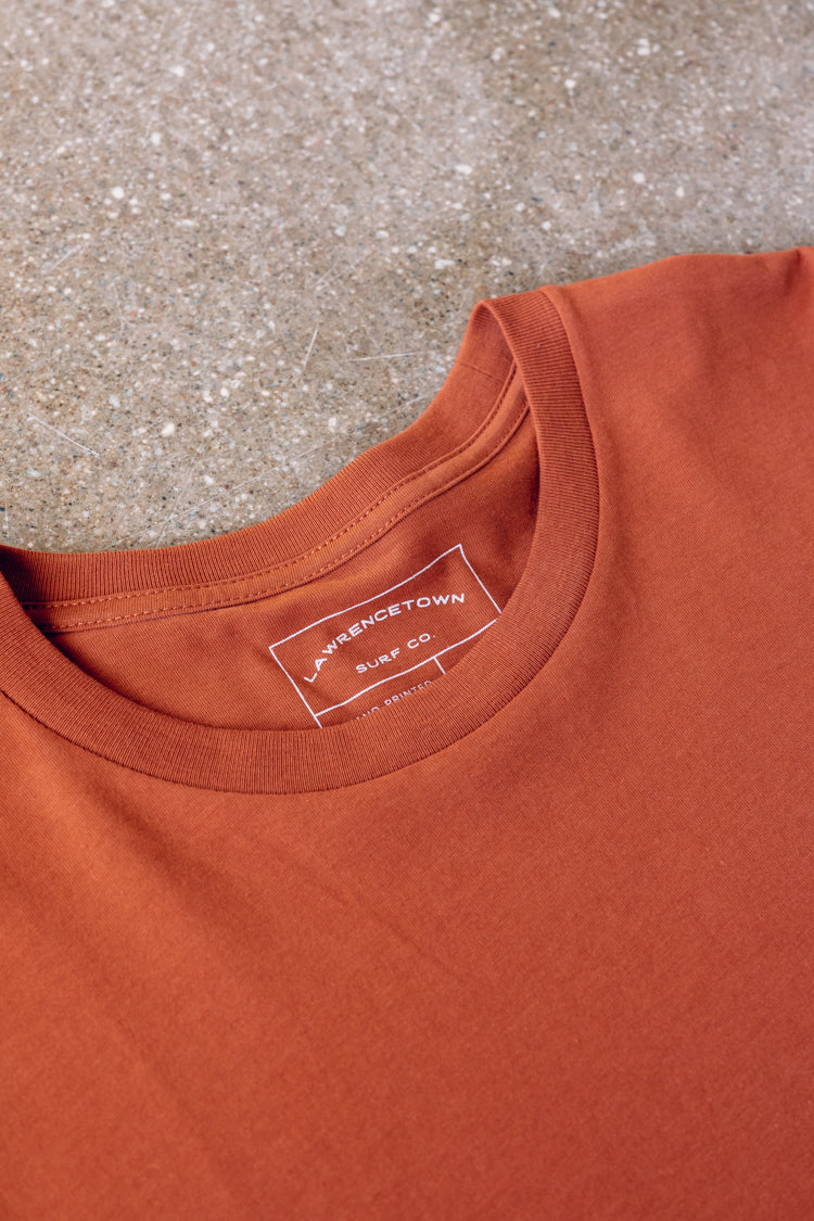 "Groovy" Premium Tee - Copper/Cream