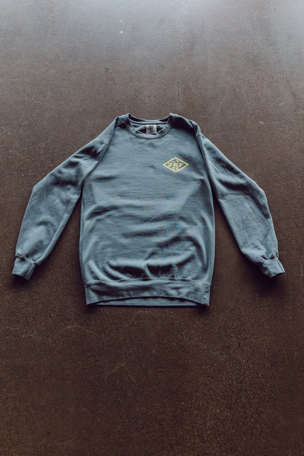 Crewneck Sweater- Grey with Diamond Logo