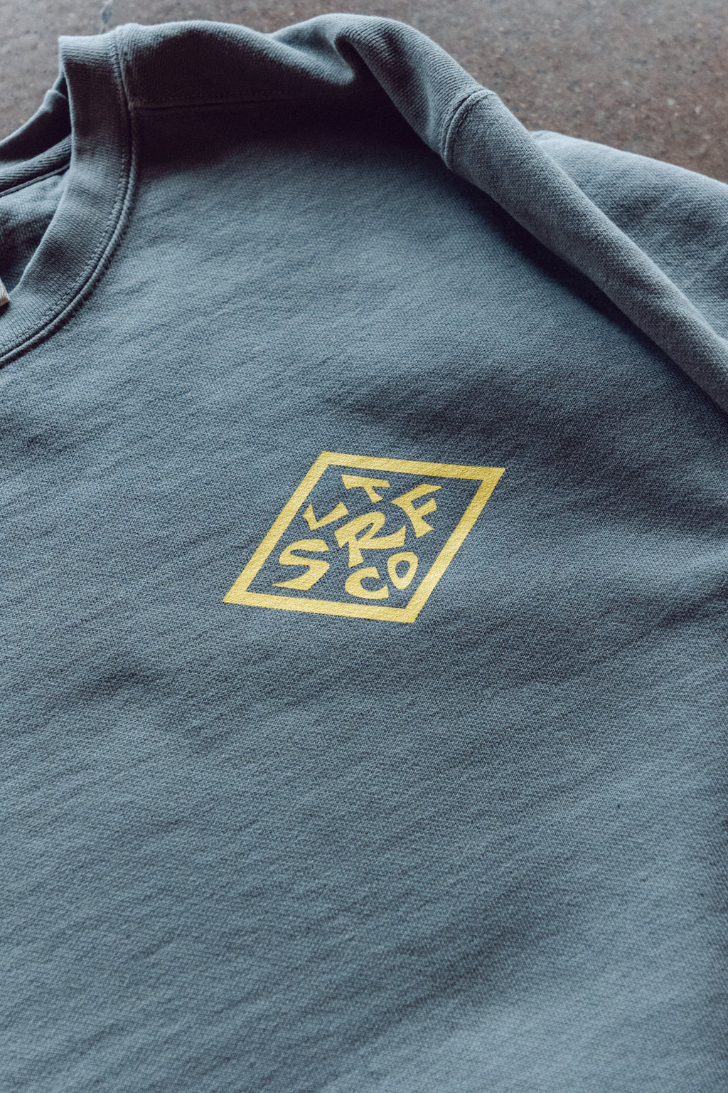 Crewneck Sweater- Grey with Diamond Logo