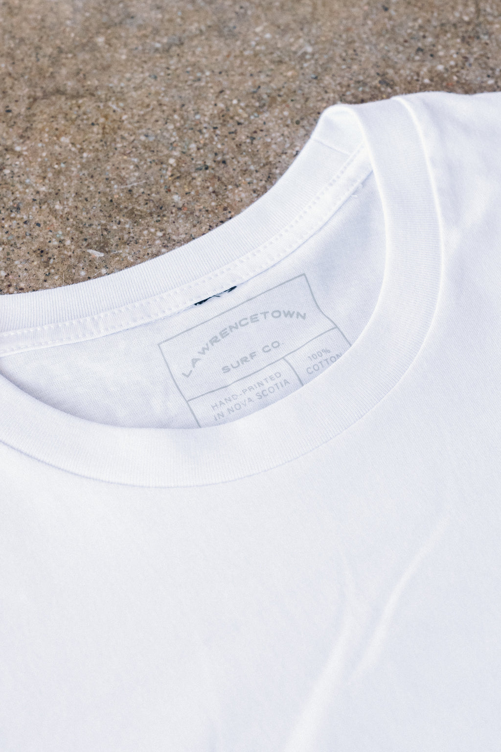 Premium 100% Cotton Longsleeve tee - White / Black
