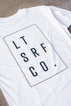 Premium 100% Cotton Longsleeve tee - White / Black