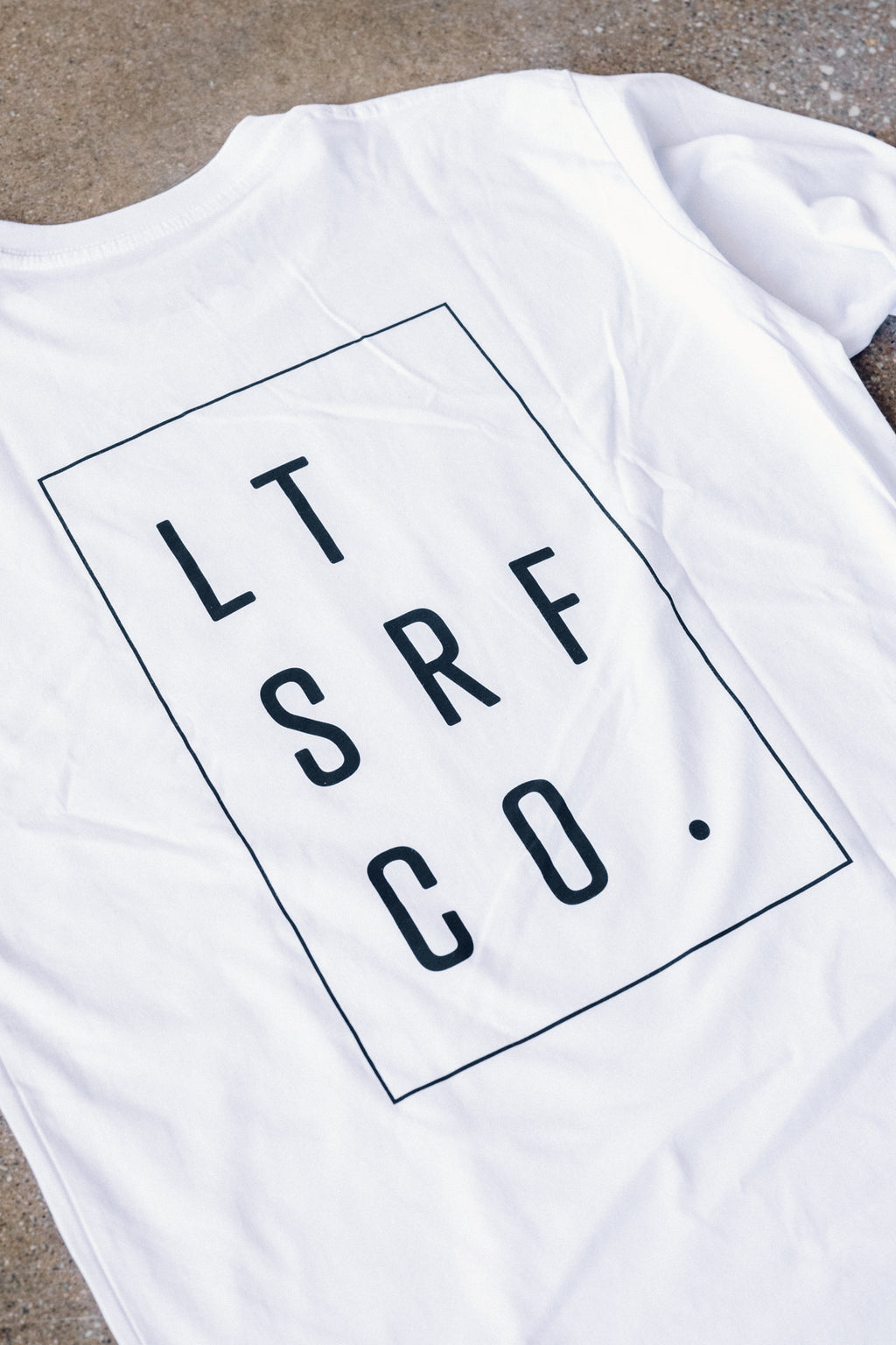 Premium 100% Cotton Longsleeve tee - White / Black