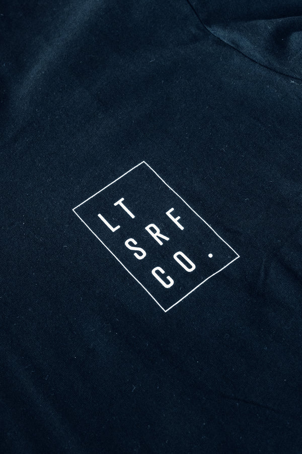 Premium 100% Cotton Longsleeve tee - Black / White