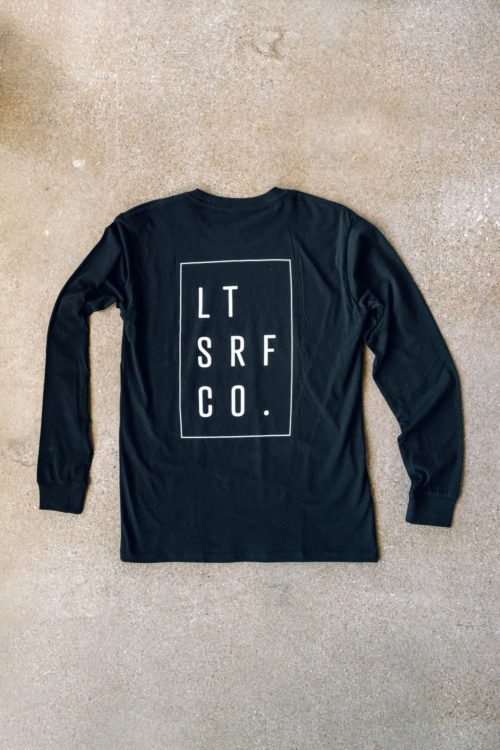 Premium 100% Cotton Longsleeve tee - Black / White