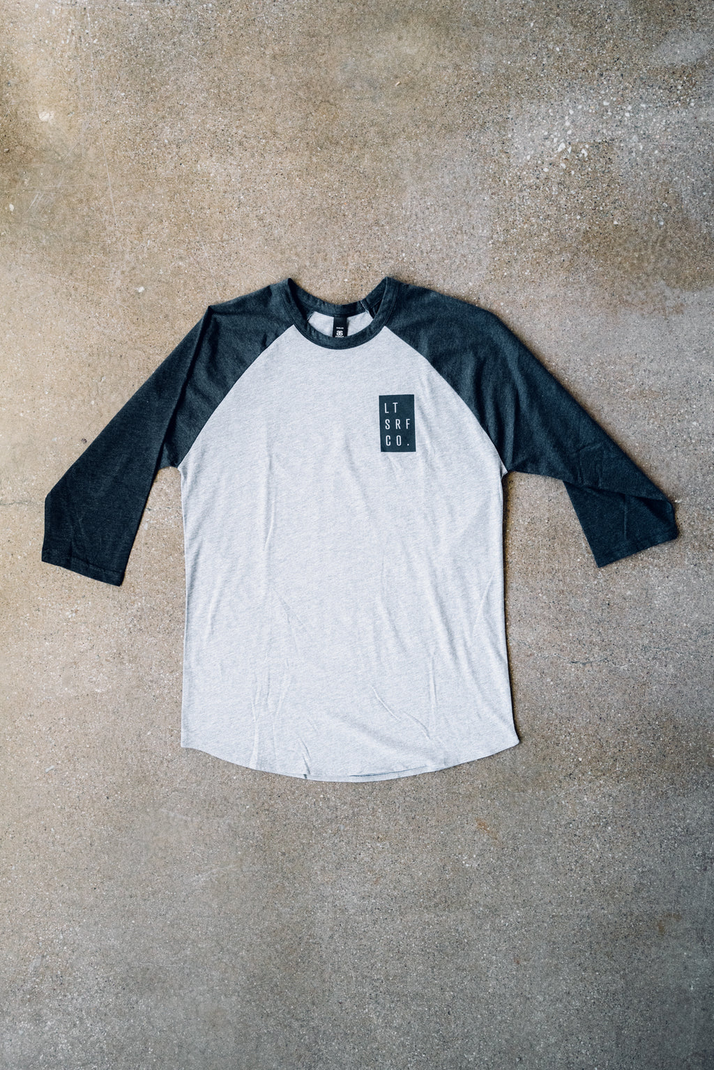 Premium Raglan Tee - Grey / Black