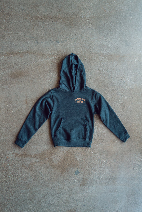 Youth Heavy Blend Hoodie - Charcoal Grey / Peach