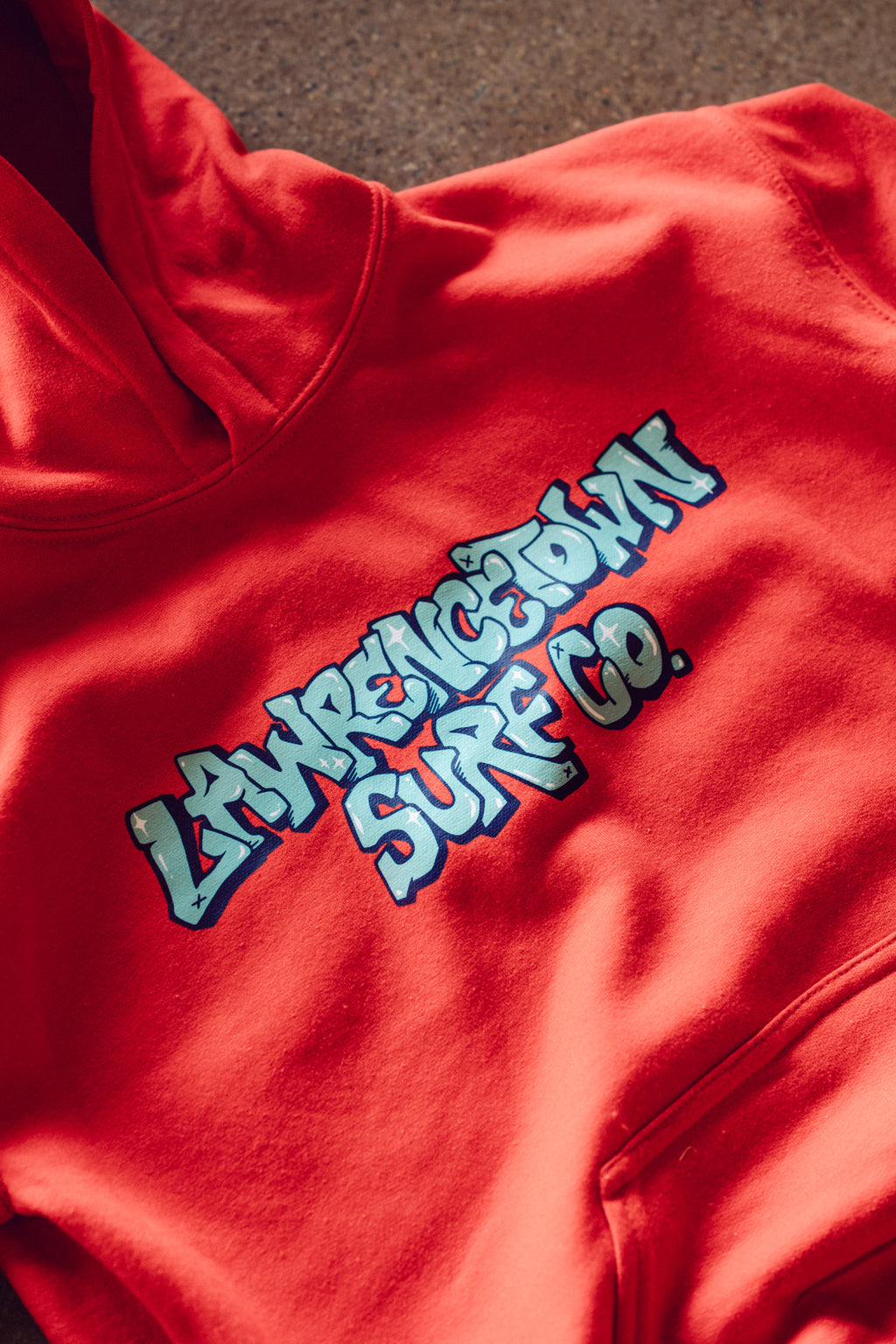 Youth Heavy Blend Hoodie Red - Graffiti Print
