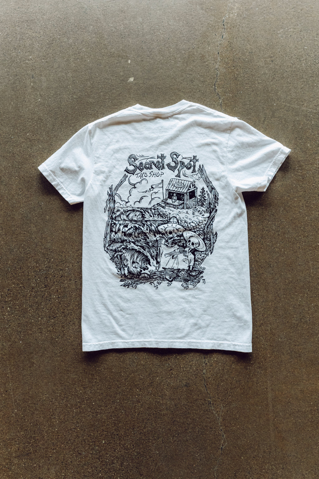 Secret Spot Taco Shop - White
