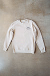 Crewneck Sweater- Sand / Black