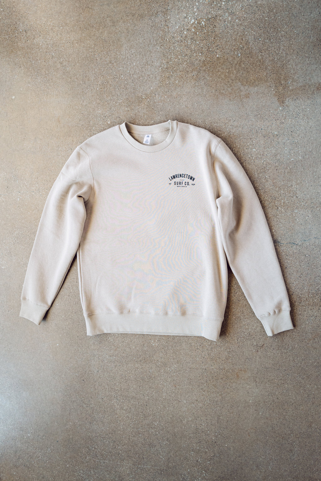 Crewneck Sweater- Sand / Black