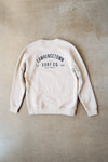 Crewneck Sweater- Sand / Black