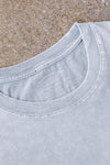 Premium Tee - Ash Stone / White