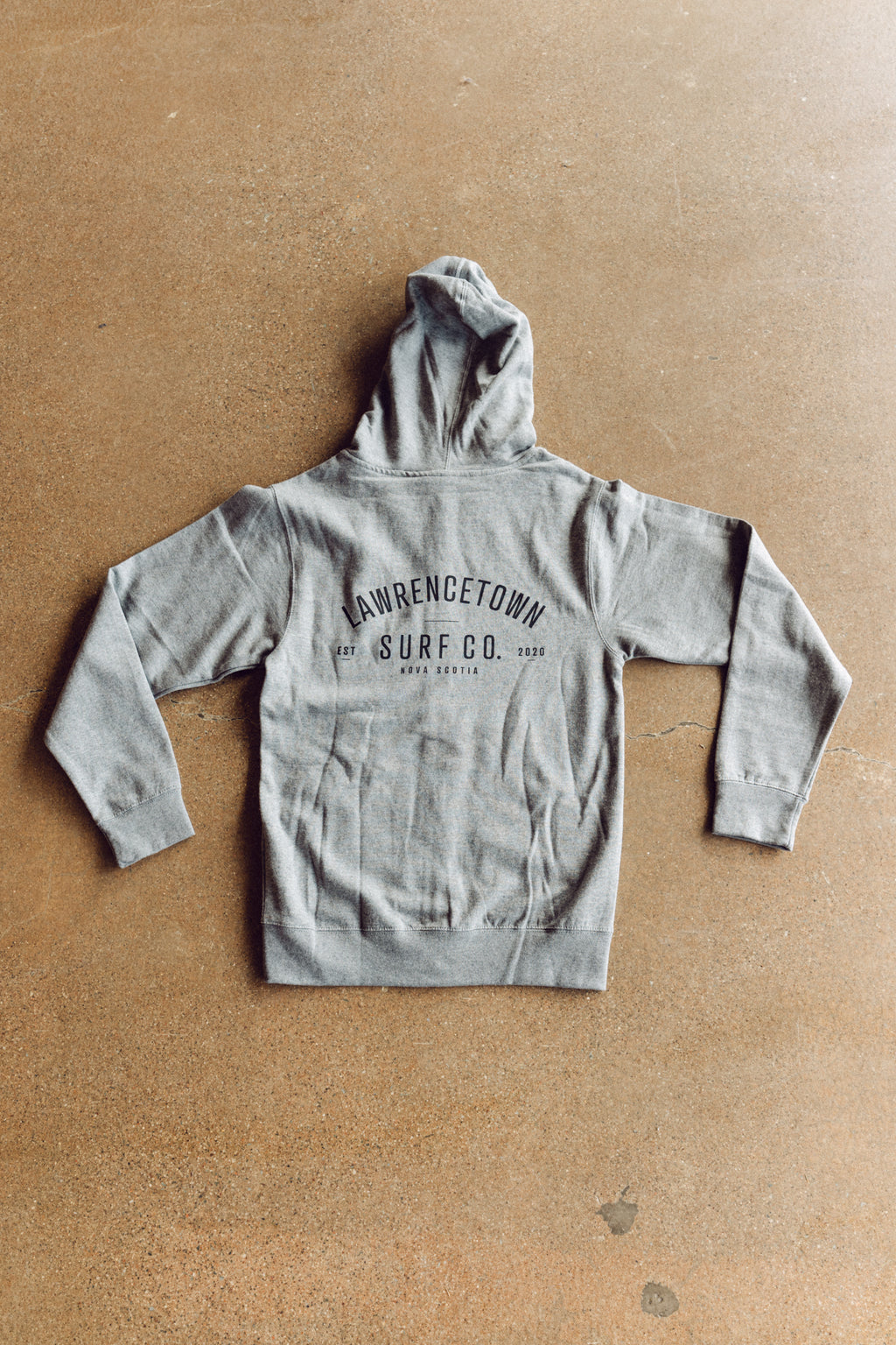 Midweight Zip Hoodie Gunmetal Heather / Black
