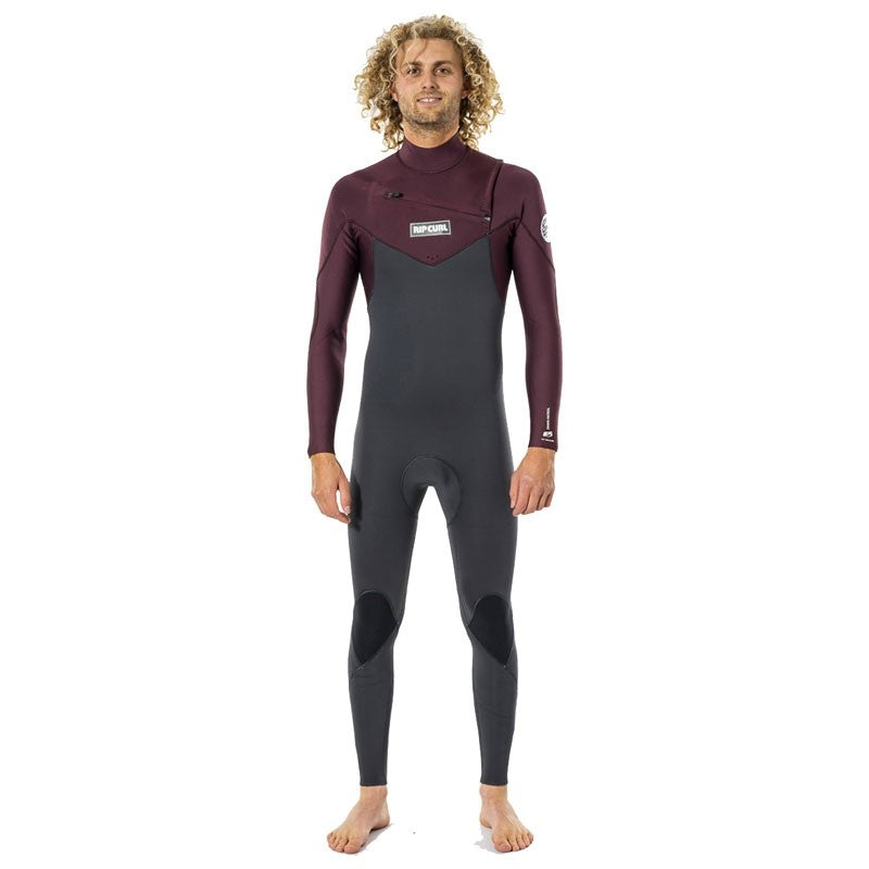 Rip Curl Men’s 4/3 Dawn Patrol Chest Zip  - Wine