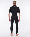 Rip Curl Dawn Patrol 2/2 S/S Chest Zip Sprint Suit - Black