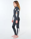 Rip Curl Junior Girls Dawn Patrol 4/3 Back Zip - Charcoal Grey