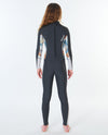 Rip Curl Junior Girls Dawn Patrol 4/3 Back Zip - Charcoal Grey