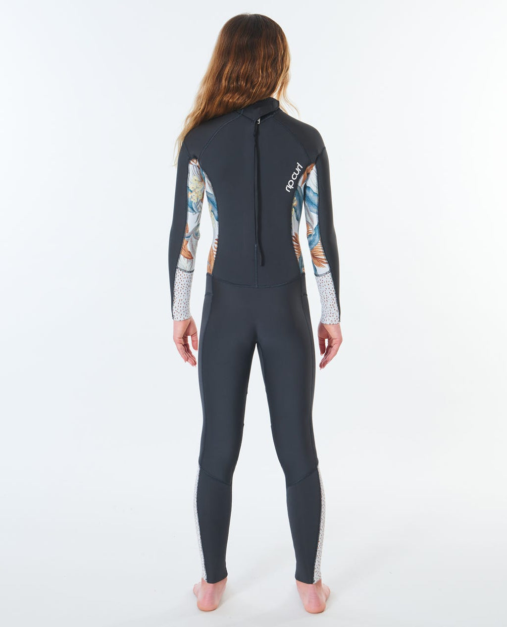 Rip Curl Junior Girls Dawn Patrol 4/3 Back Zip - Charcoal Grey