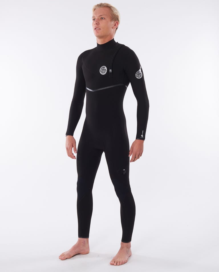 Rip Curl E Bomb 4/3 Zip Free E7 Wetsuit - Black